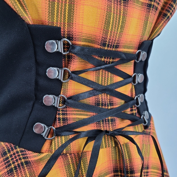 Orchid Bloom Plaid Corset Dress - Picture 7 of 13